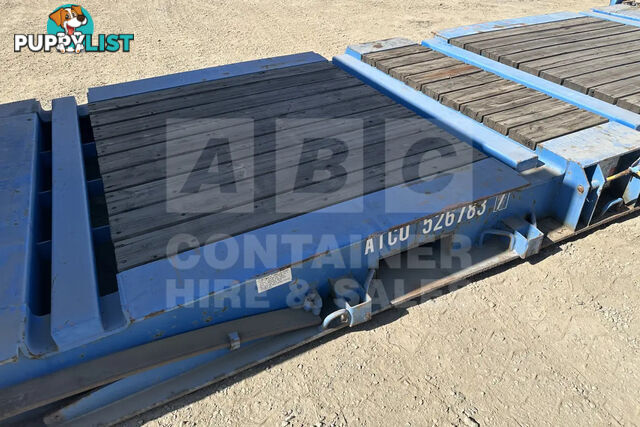 20' FLAT RACK SHIPPING CONTAINER (WITH COLLAPSIBLE ENDS)
