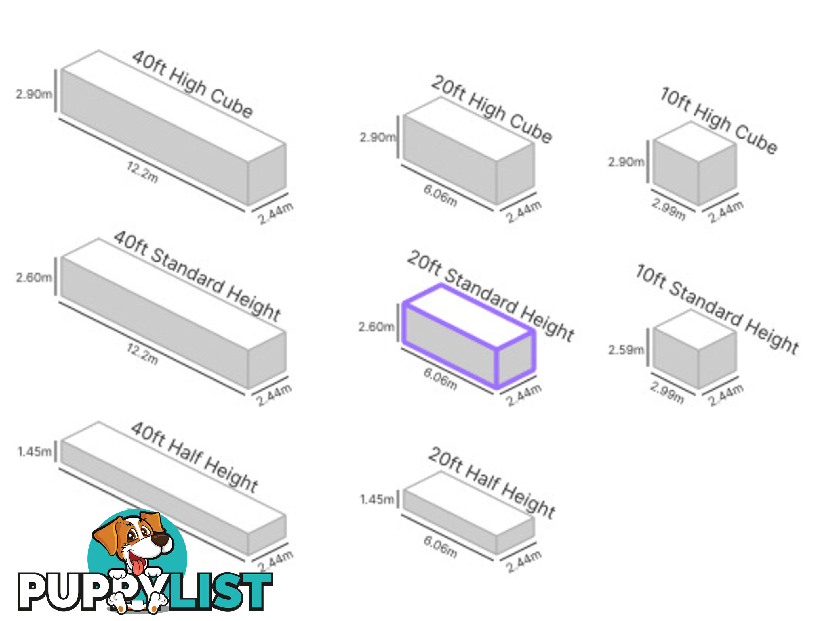 20' STANDARD HEIGHT SHIPPING CONTAINER