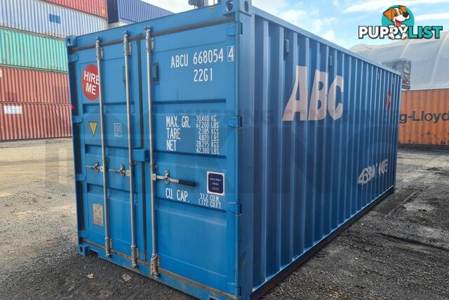 20' STANDARD HEIGHT SHIPPING CONTAINER - in Lismore