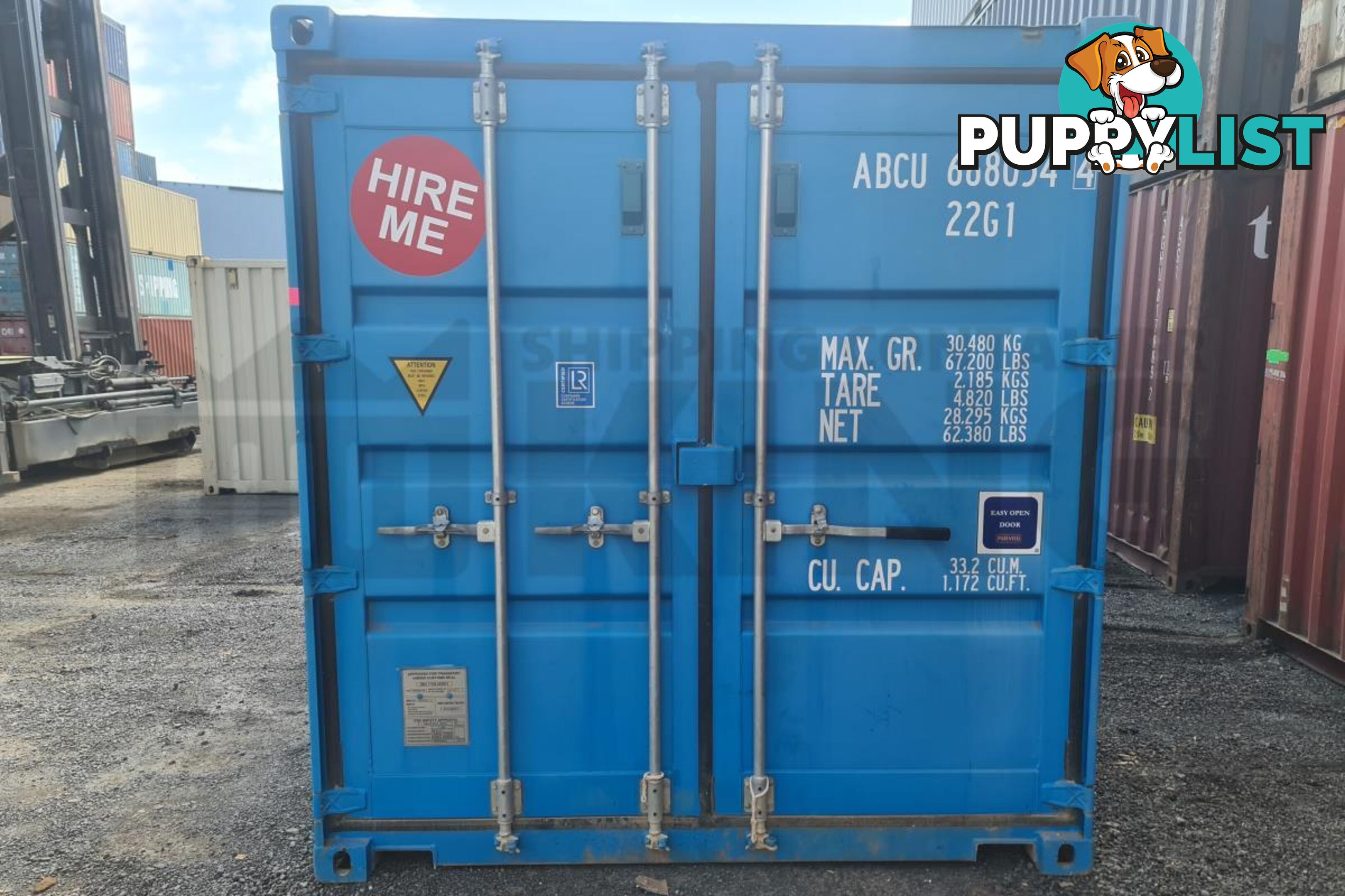 20' STANDARD HEIGHT SHIPPING CONTAINER - in Lismore