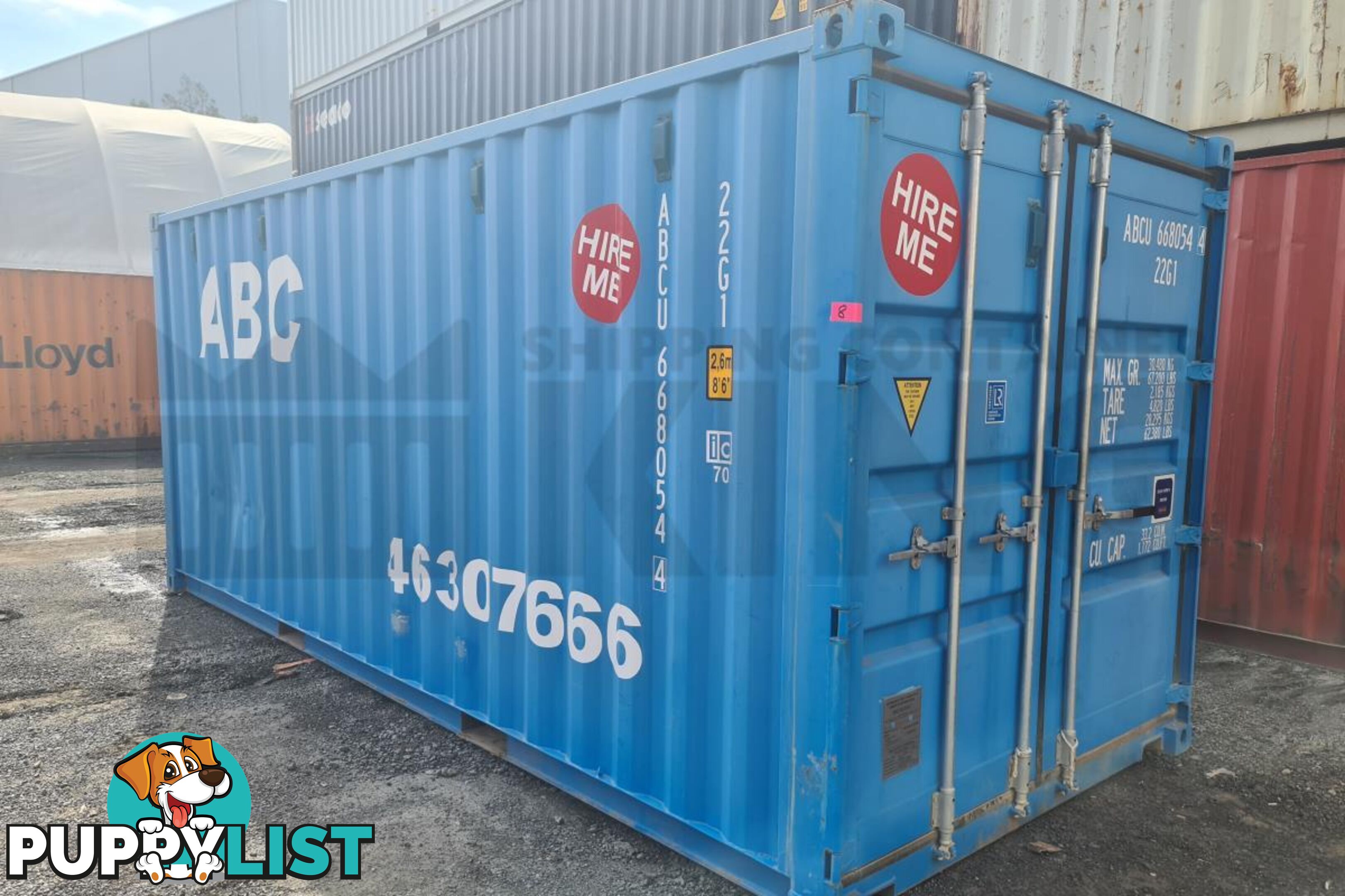 20' STANDARD HEIGHT SHIPPING CONTAINER - in Lismore