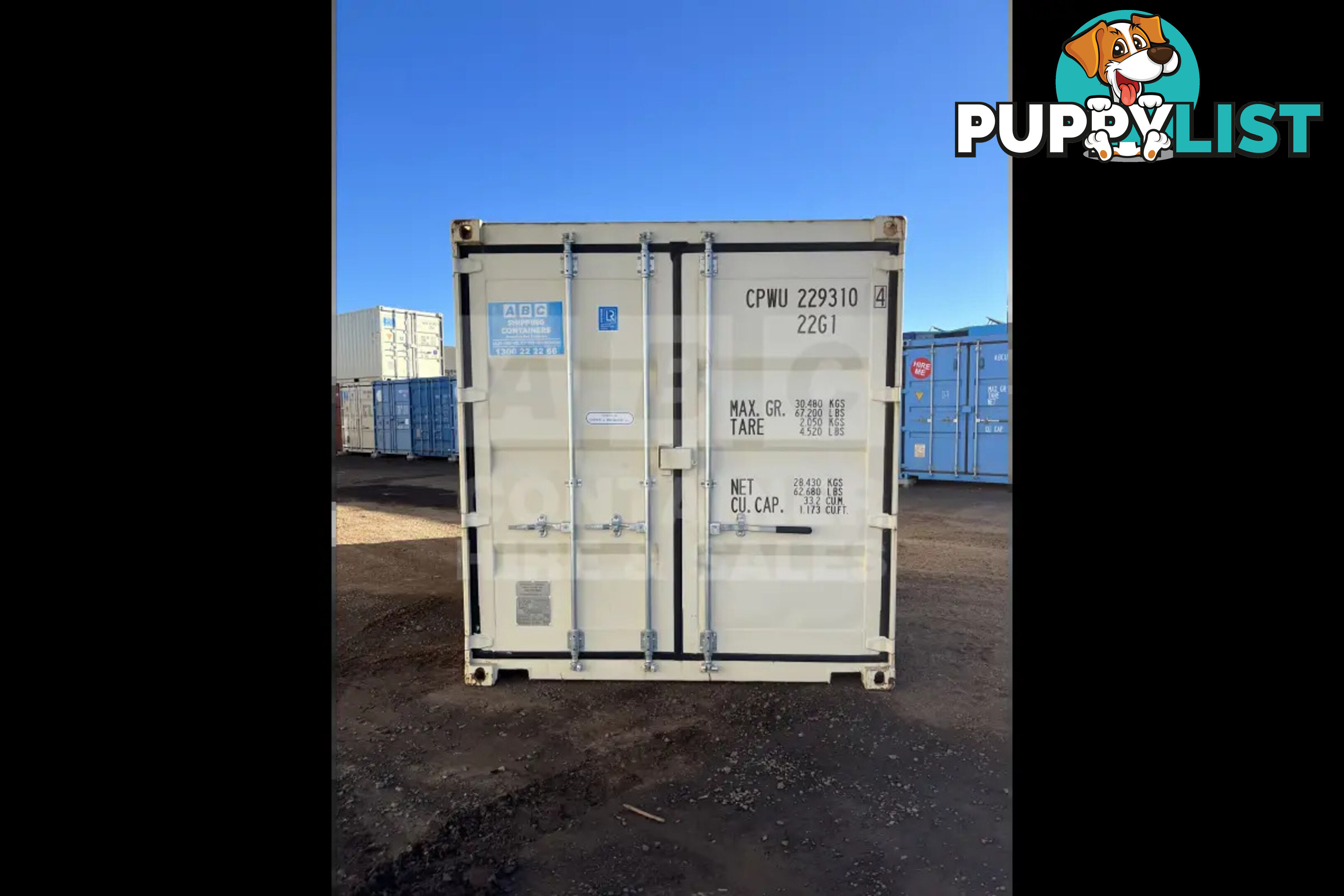 20' STANDARD HEIGHT SHIPPING CONTAINER - in Toowoomba