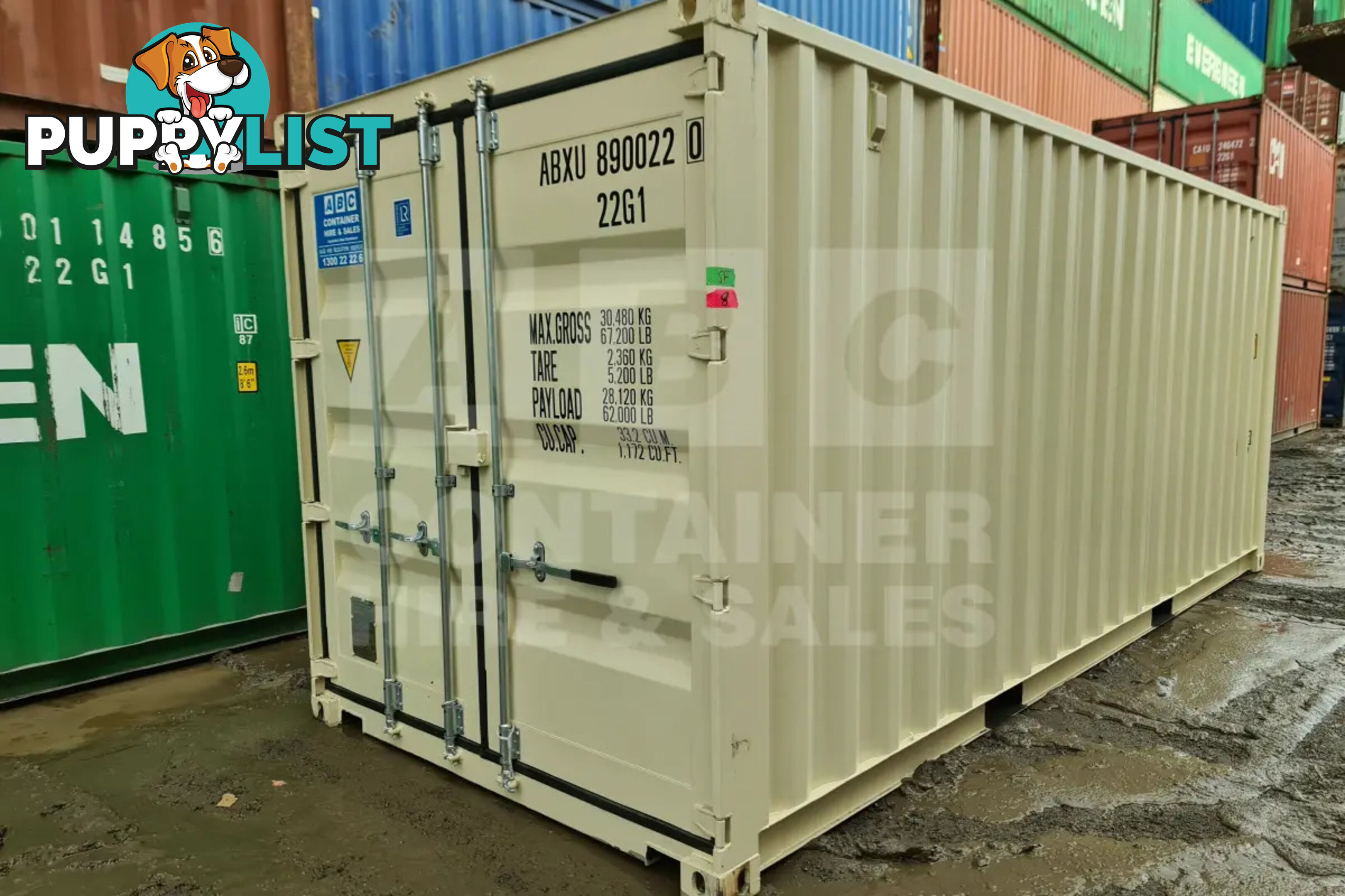 20' STANDARD HEIGHT SHIPPING CONTAINER (STEEL FLOOR) - in Gympie
