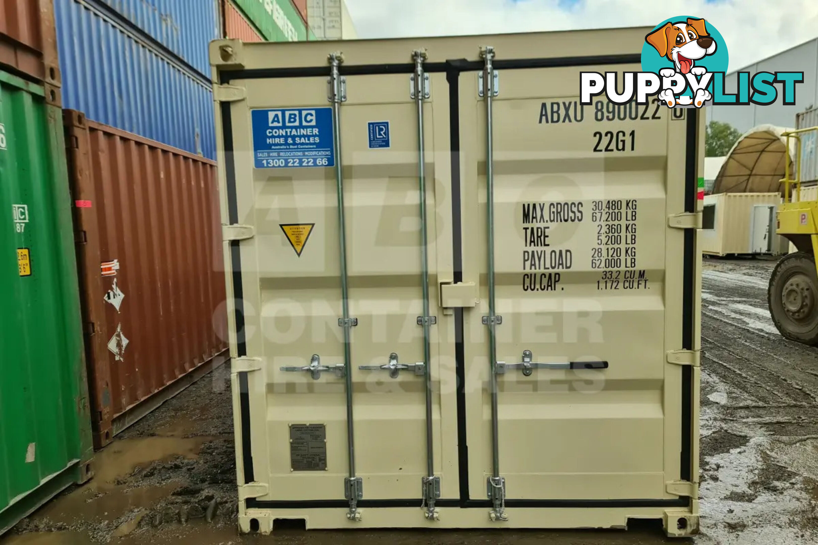 20' STANDARD HEIGHT SHIPPING CONTAINER (STEEL FLOOR) - in Gympie
