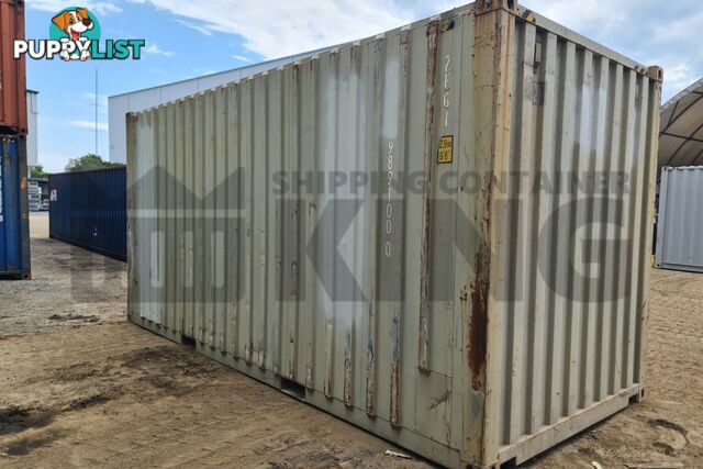 20' HIGH CUBE SHIPPING CONTAINER (WITH TIE RAILS)