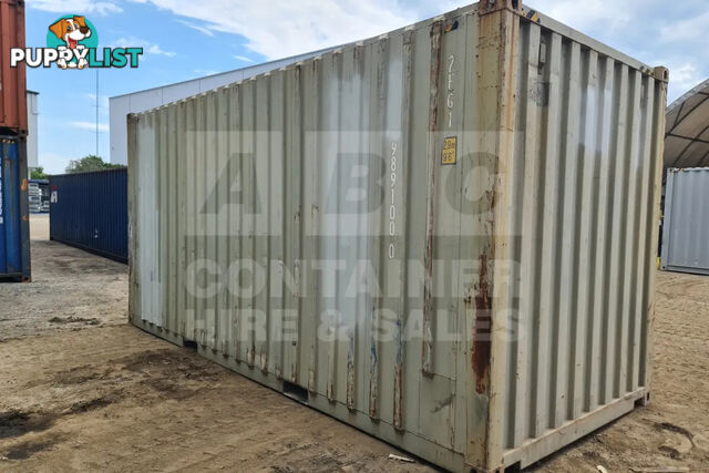 20' HIGH CUBE SHIPPING CONTAINER (WITH TIE RAILS)