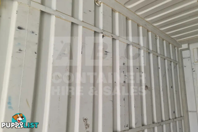 20' HIGH CUBE SHIPPING CONTAINER (WITH TIE RAILS)