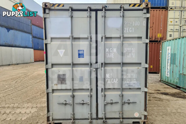 20' HIGH CUBE SHIPPING CONTAINER (WITH TIE RAILS)