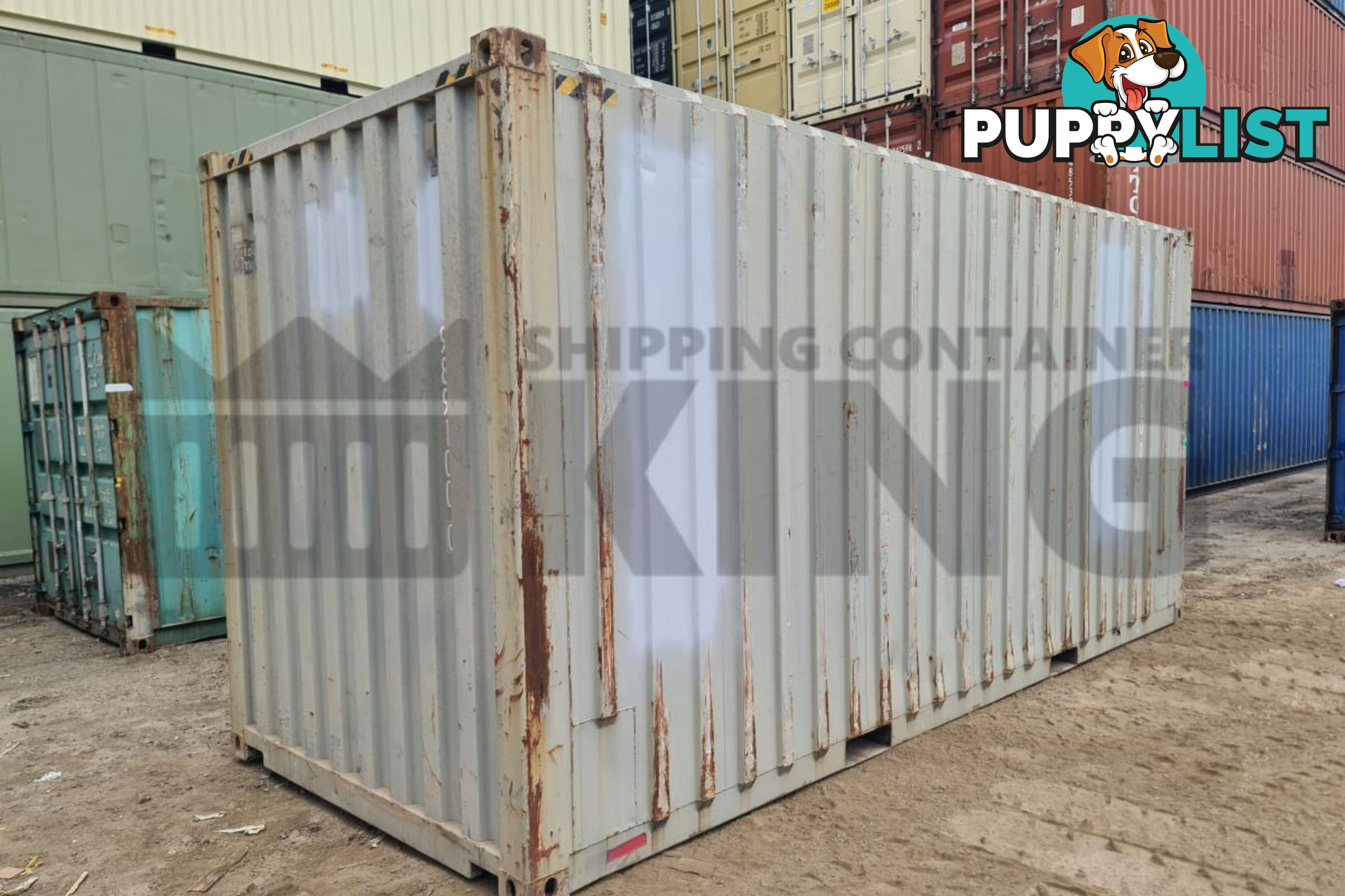 20' HIGH CUBE SHIPPING CONTAINER (WITH TIE RAILS)