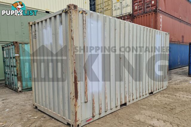 20' HIGH CUBE SHIPPING CONTAINER (WITH TIE RAILS)
