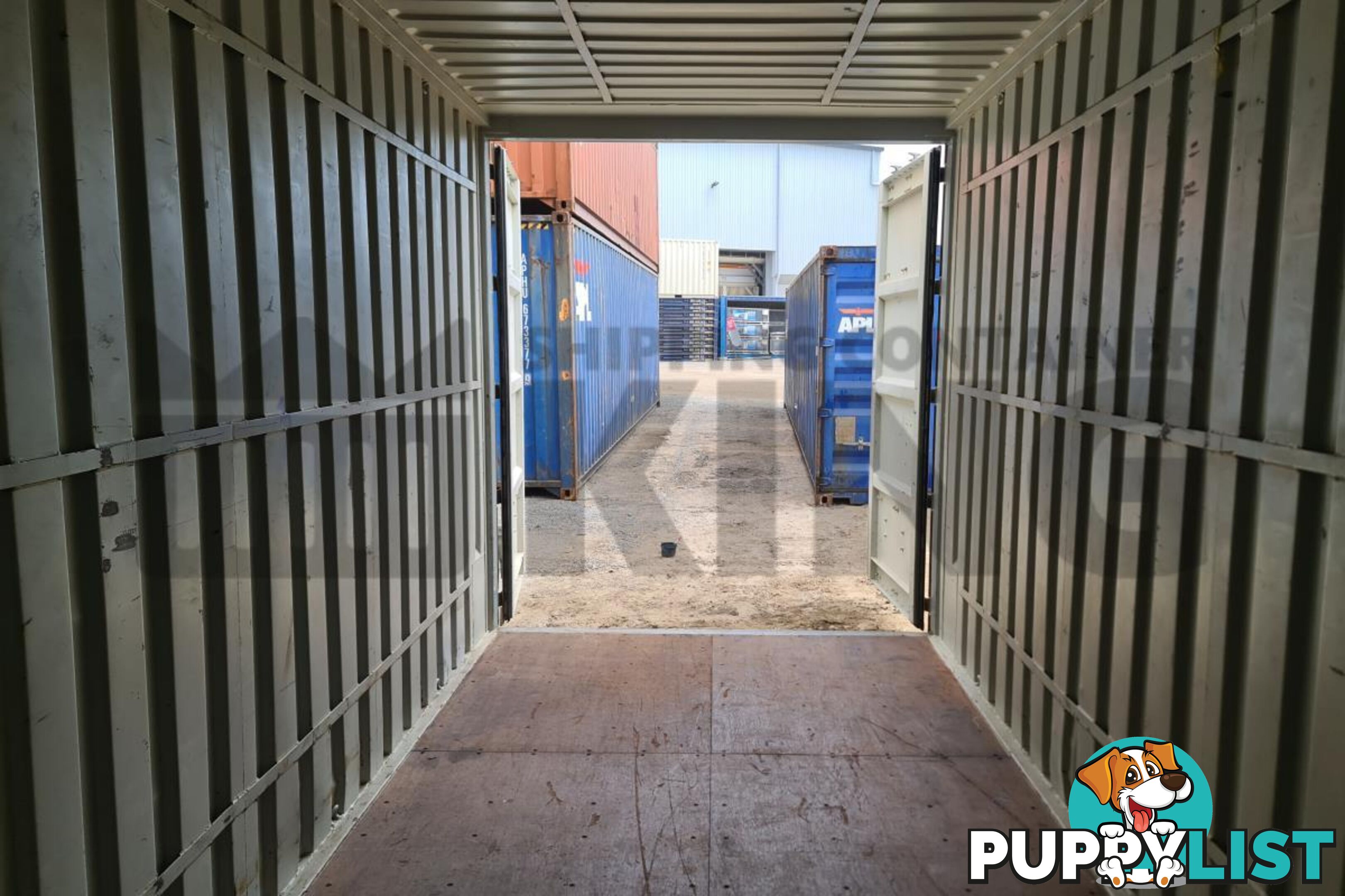 20' HIGH CUBE SHIPPING CONTAINER (WITH TIE RAILS)