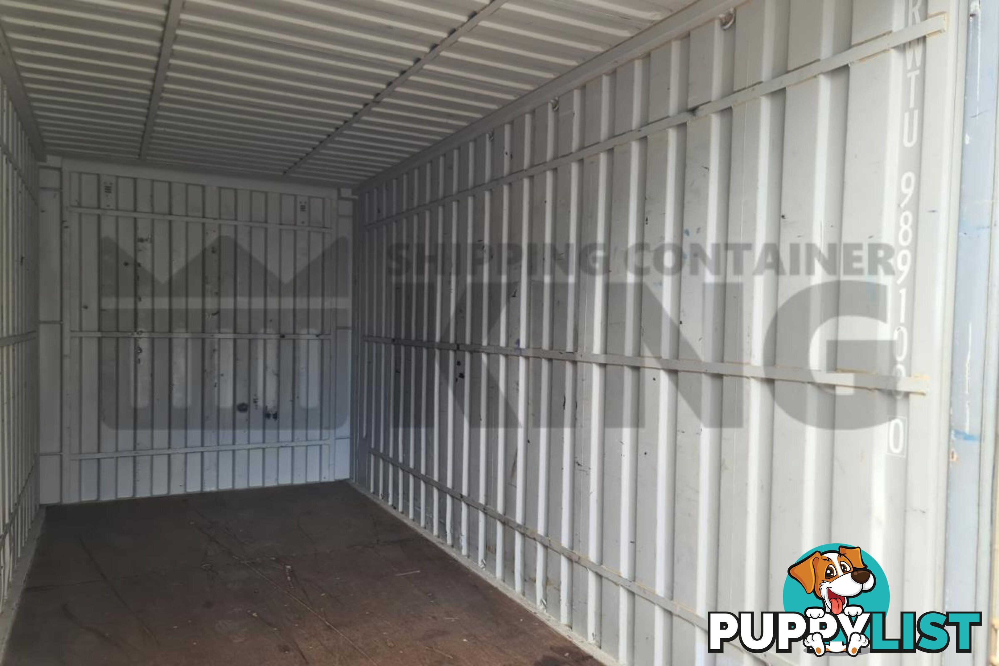 20' HIGH CUBE SHIPPING CONTAINER (WITH TIE RAILS)