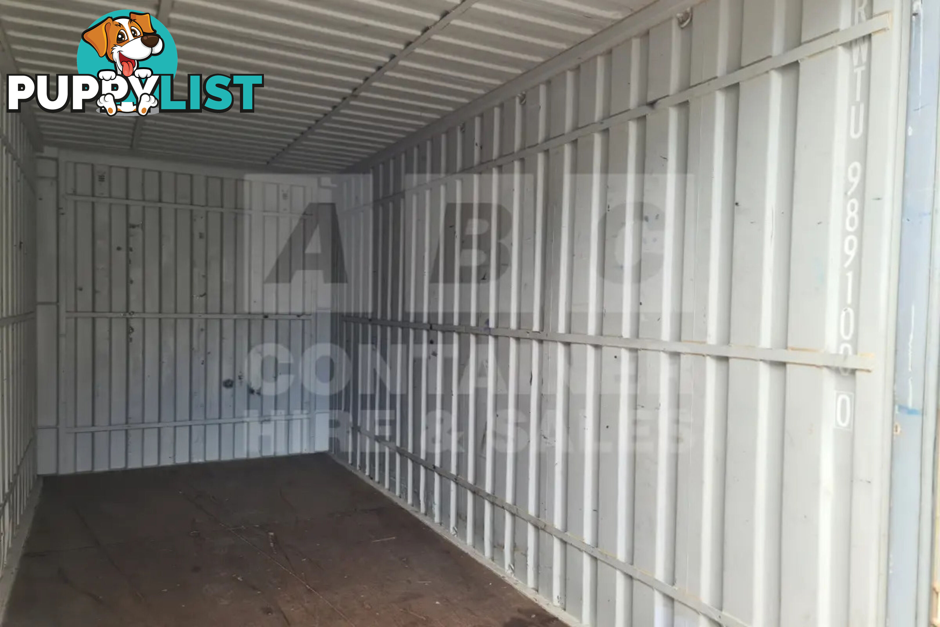 20' HIGH CUBE SHIPPING CONTAINER (WITH TIE RAILS)
