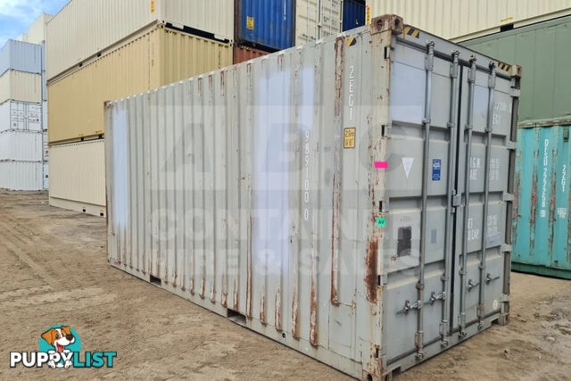 20' HIGH CUBE SHIPPING CONTAINER (WITH TIE RAILS)