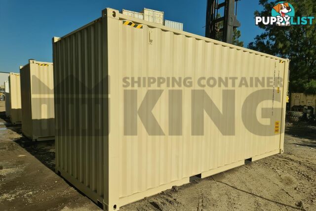20' HIGH CUBE SHIPPING CONTAINER (WITH TIE RAILS) - in Brisbane