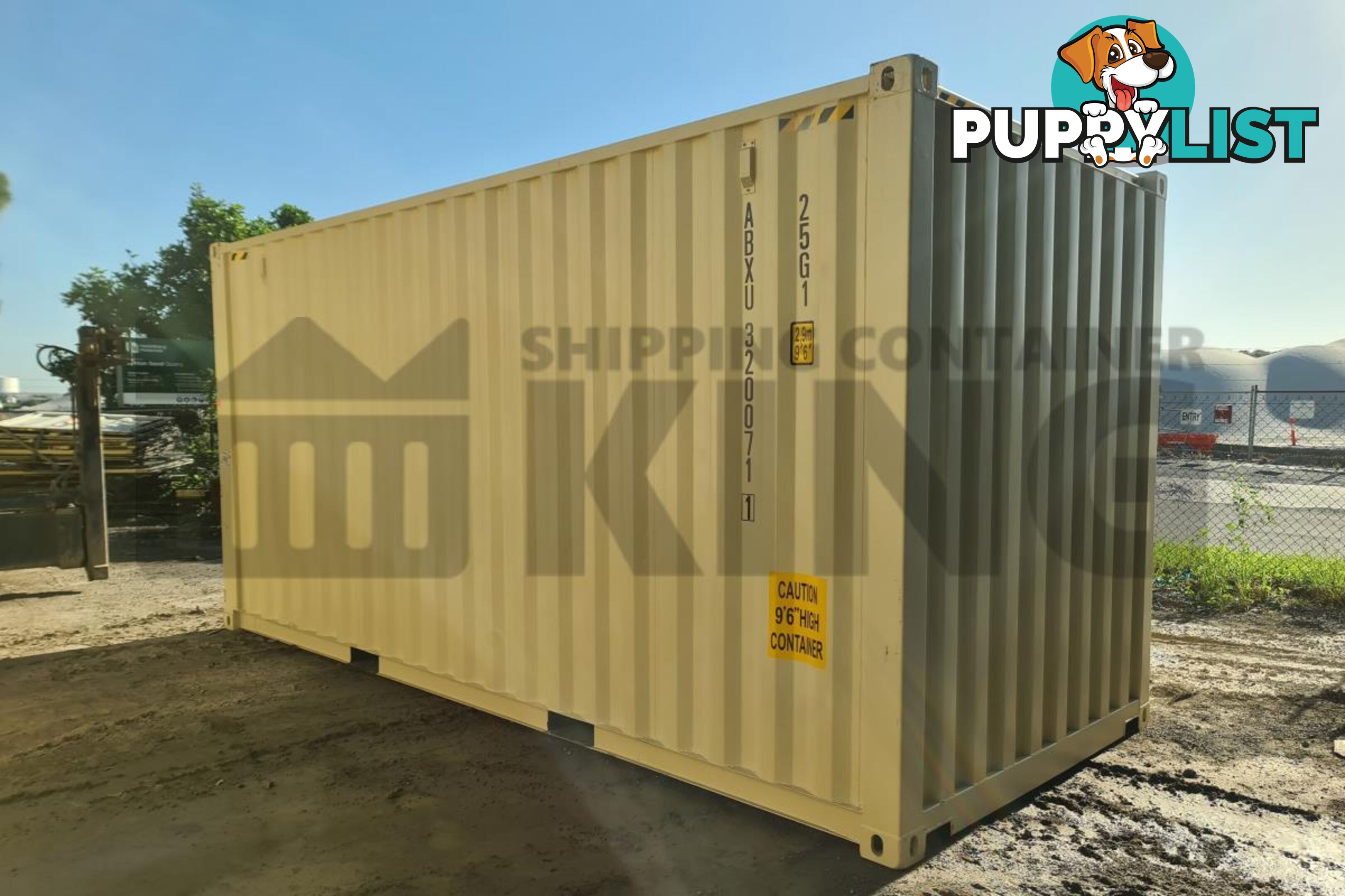 20' HIGH CUBE SHIPPING CONTAINER (WITH TIE RAILS) - in Brisbane