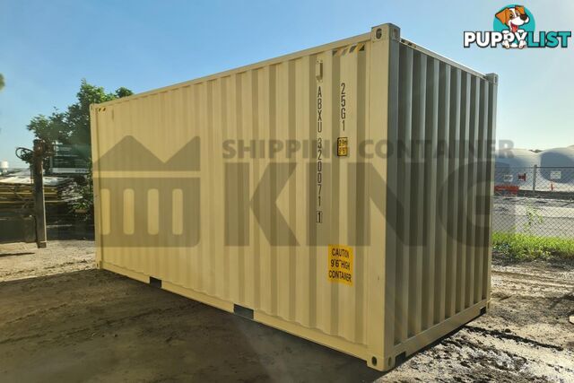 20' HIGH CUBE SHIPPING CONTAINER (WITH TIE RAILS) - in Brisbane
