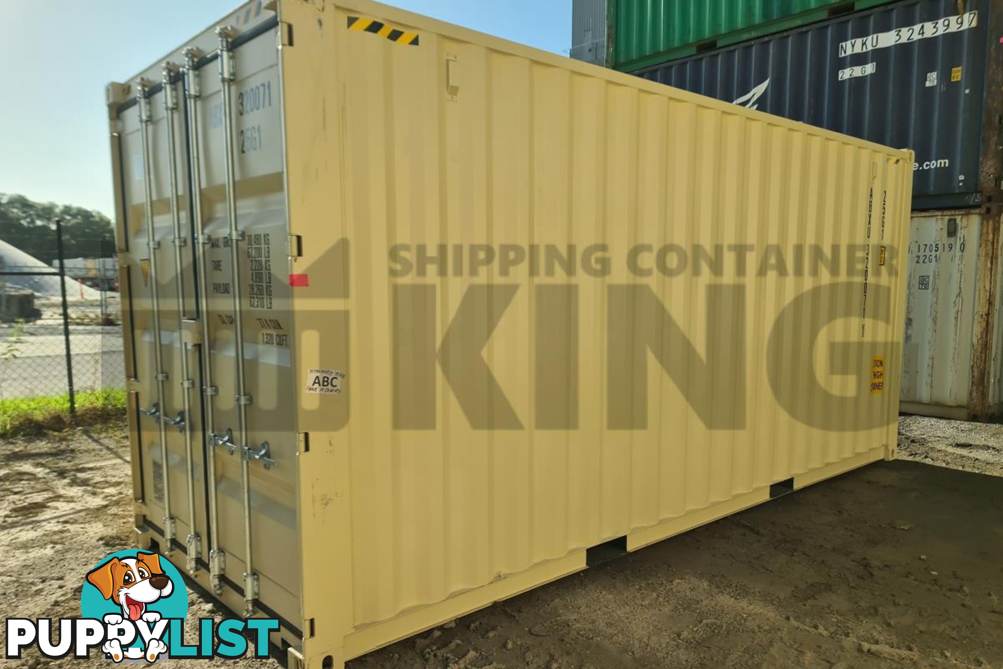 20' HIGH CUBE SHIPPING CONTAINER (WITH TIE RAILS) - in Brisbane