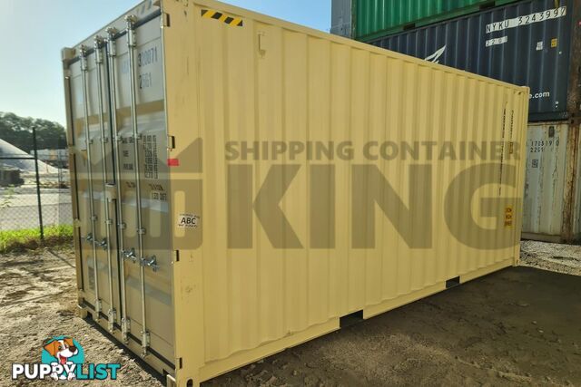 20' HIGH CUBE SHIPPING CONTAINER (WITH TIE RAILS) - in Brisbane