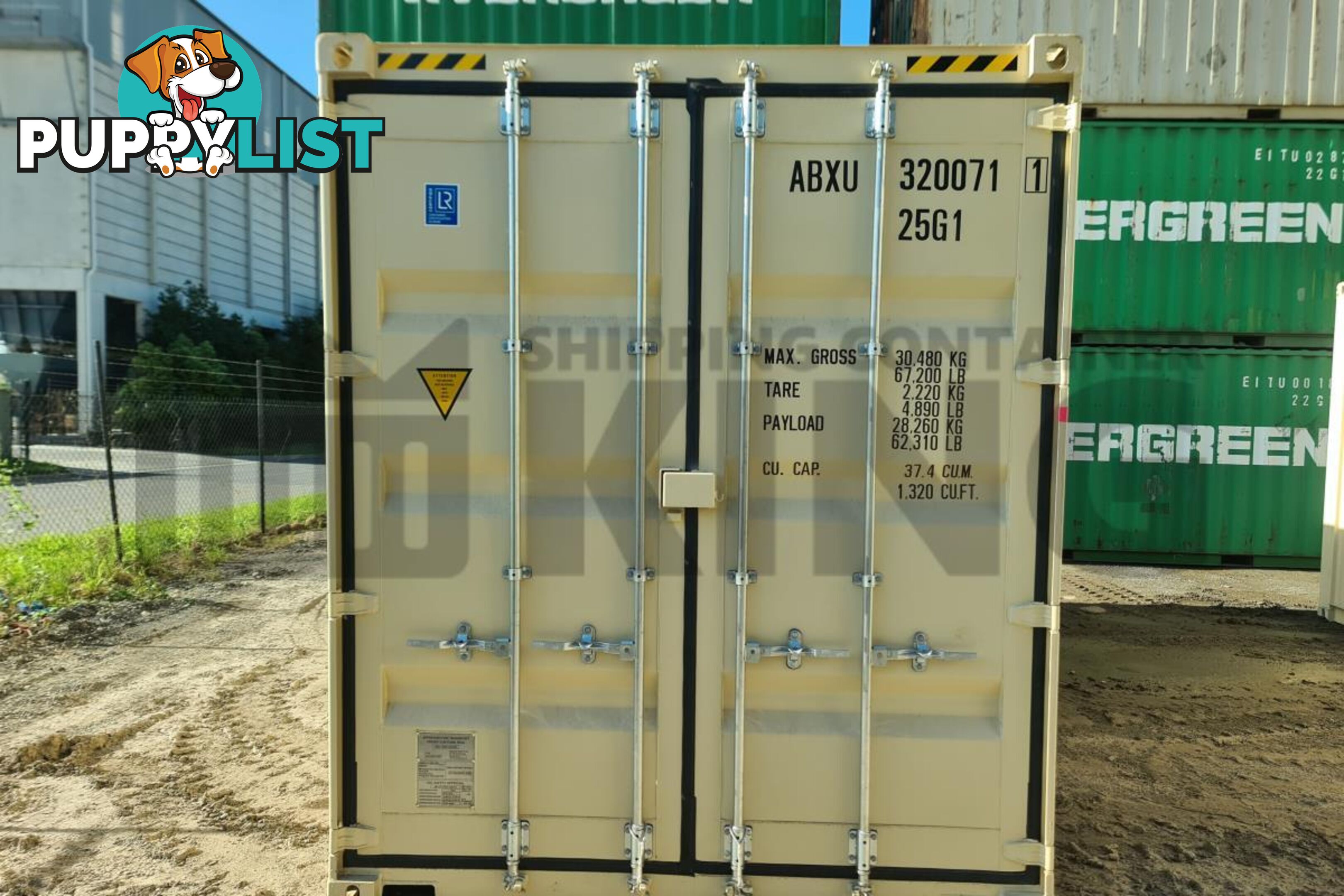 20' HIGH CUBE SHIPPING CONTAINER (WITH TIE RAILS) - in Brisbane