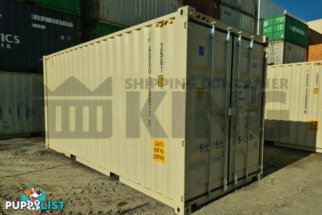 20' HIGH CUBE SHIPPING CONTAINER (WITH TIE RAILS) - in Brisbane