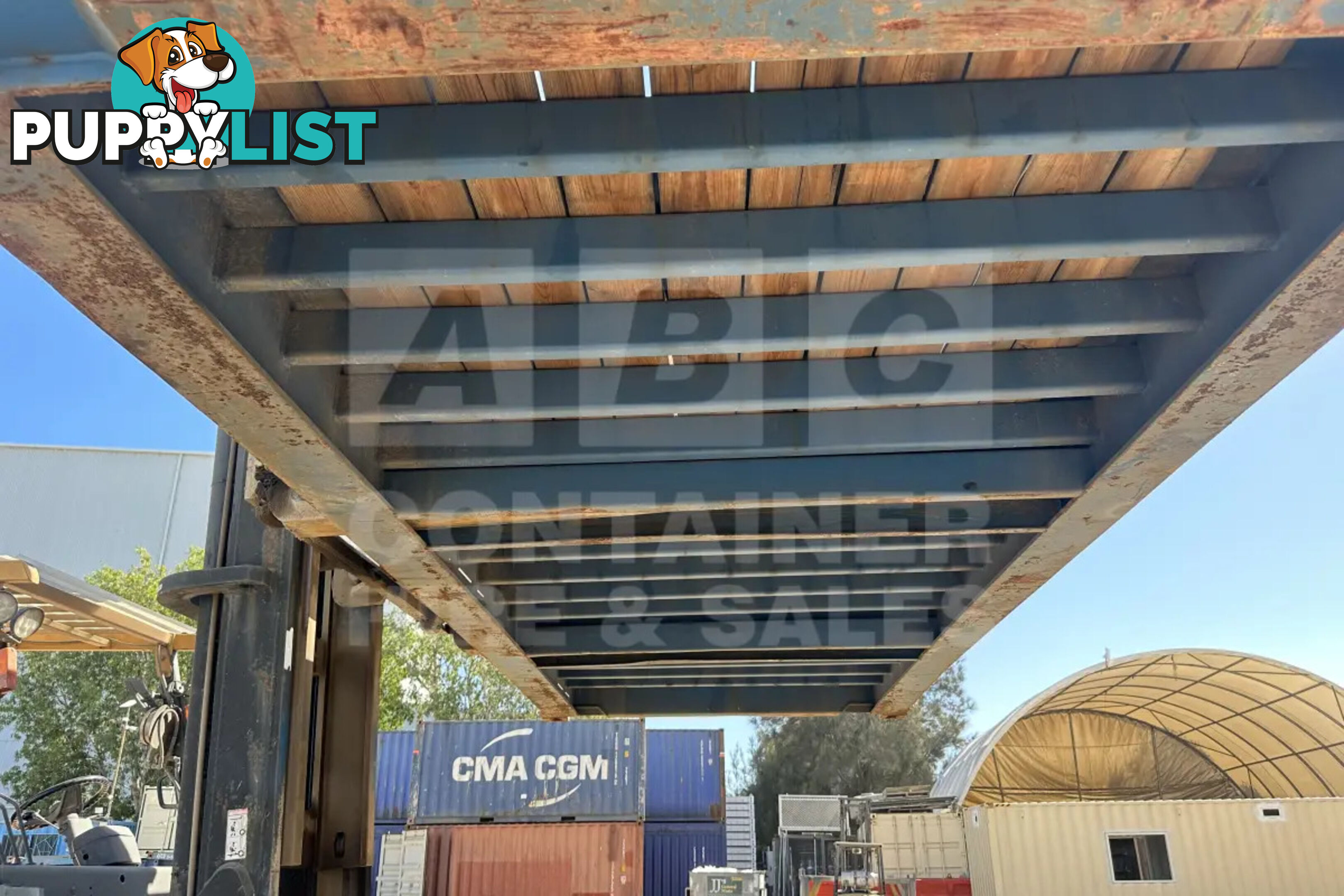 20' FLAT RACK SHIPPING CONTAINER (WITH COLLAPSIBLE ENDS)