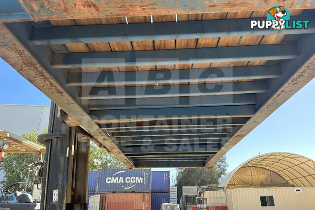 20' FLAT RACK SHIPPING CONTAINER (WITH COLLAPSIBLE ENDS)