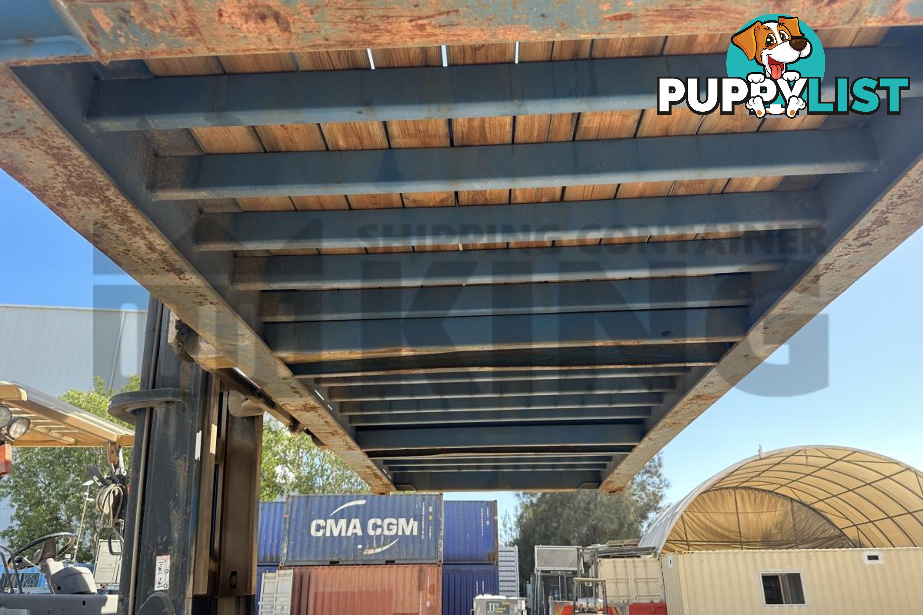 20' FLAT RACK SHIPPING CONTAINER (WITH COLLAPSIBLE ENDS)