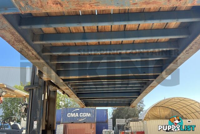 20' FLAT RACK SHIPPING CONTAINER (WITH COLLAPSIBLE ENDS)