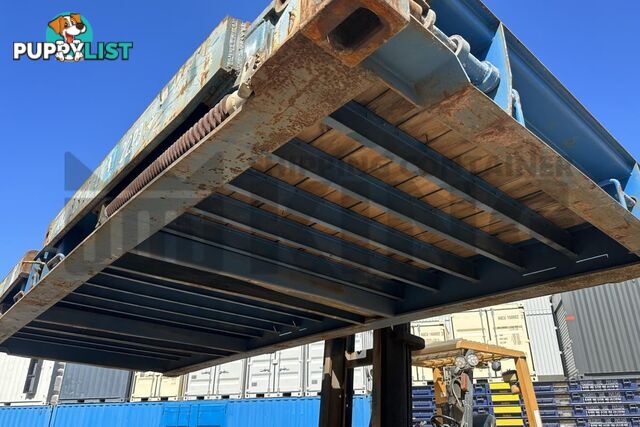 20' FLAT RACK SHIPPING CONTAINER (WITH COLLAPSIBLE ENDS)