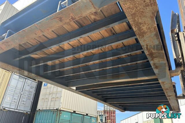 20' FLAT RACK SHIPPING CONTAINER (WITH COLLAPSIBLE ENDS)