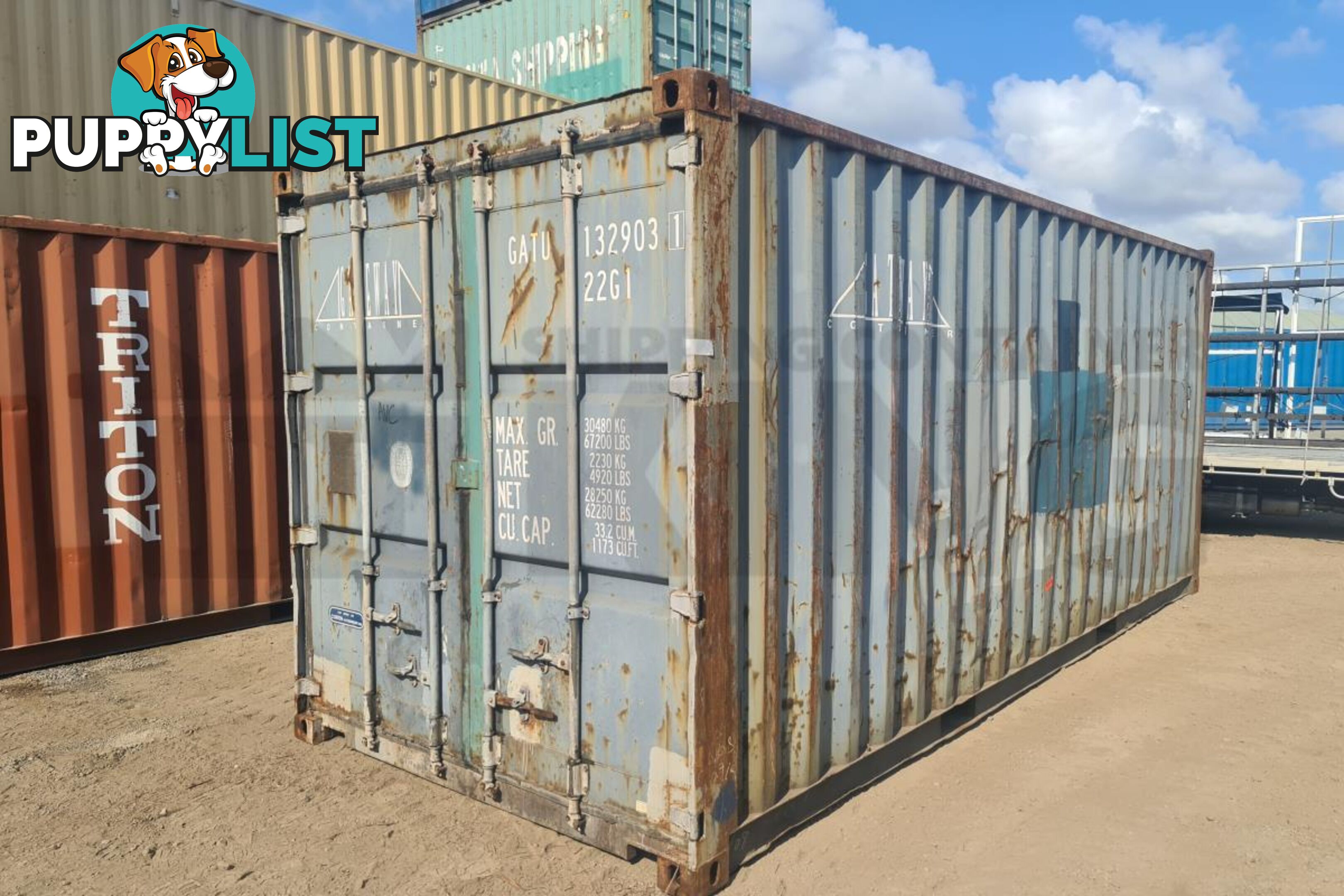 20' STANDARD HEIGHT SHIPPING CONTAINER - in Toowoomba