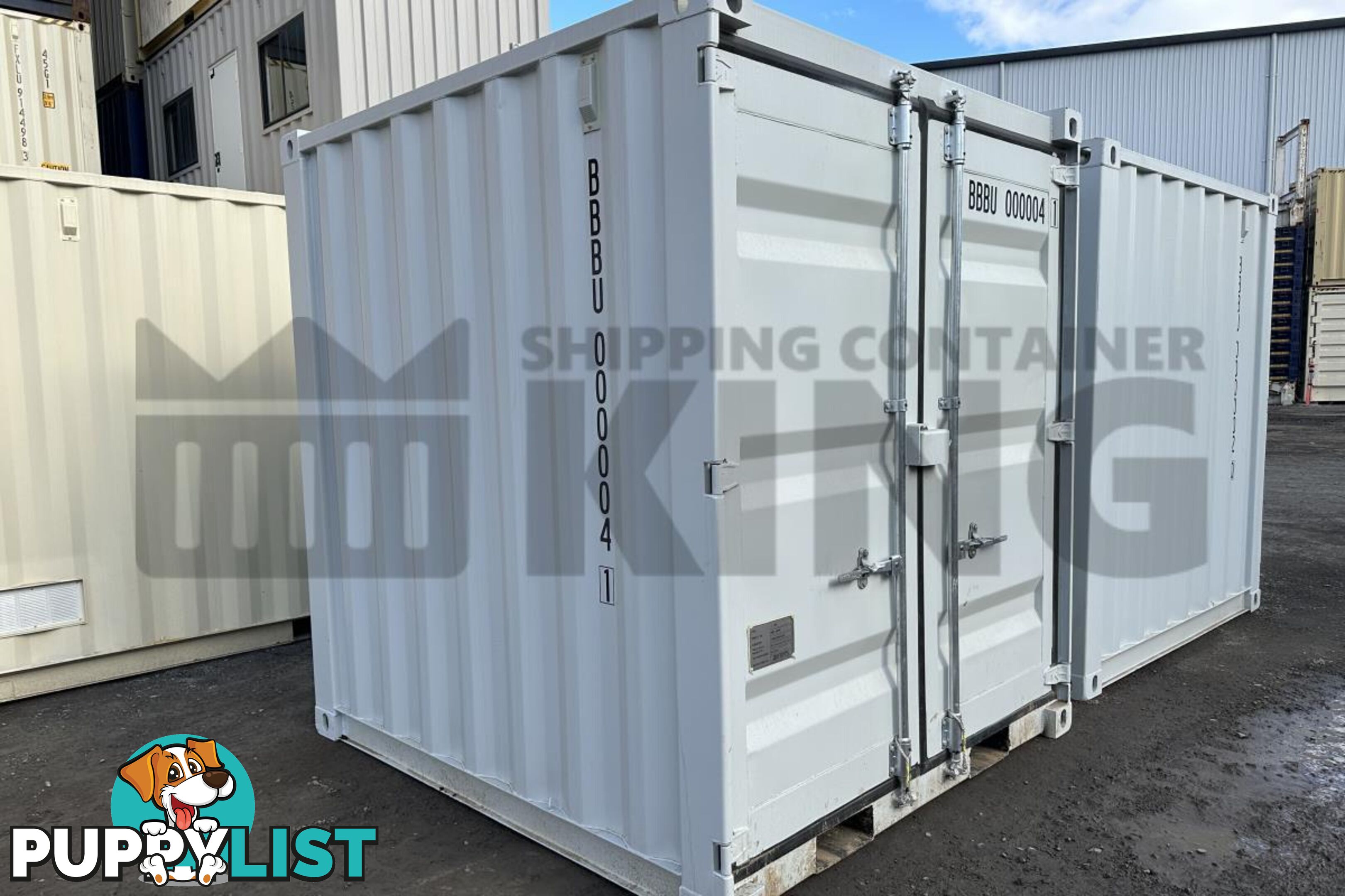 8' STEEL CONTAINER (8'5" HIGH - FACTORY BUILT)