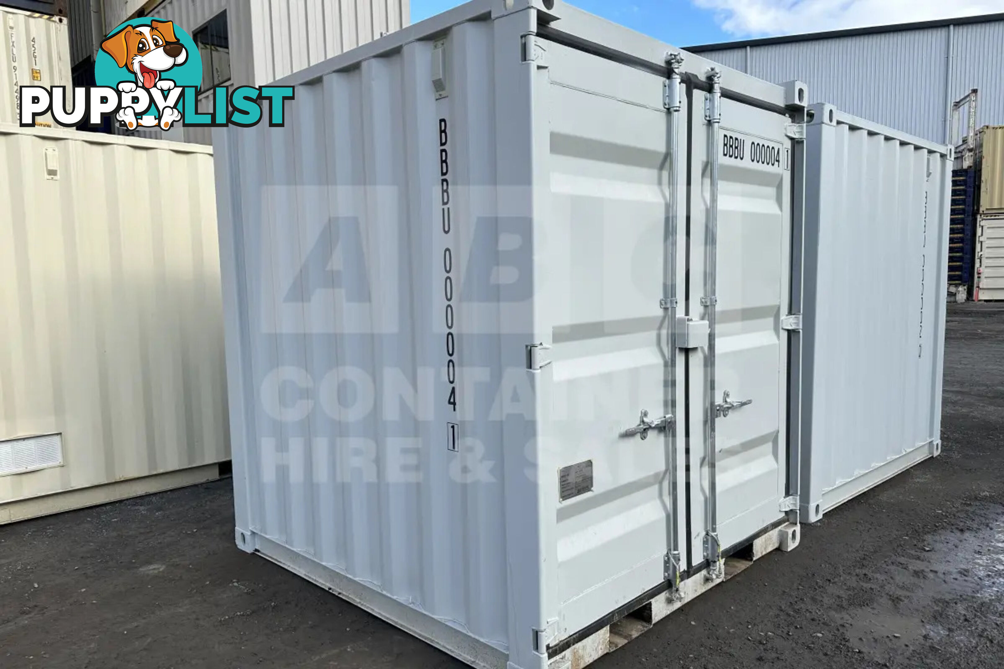 8' STEEL CONTAINER (8'5" HIGH - FACTORY BUILT)