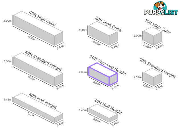 20' STANDARD HEIGHT SHIPPING CONTAINER