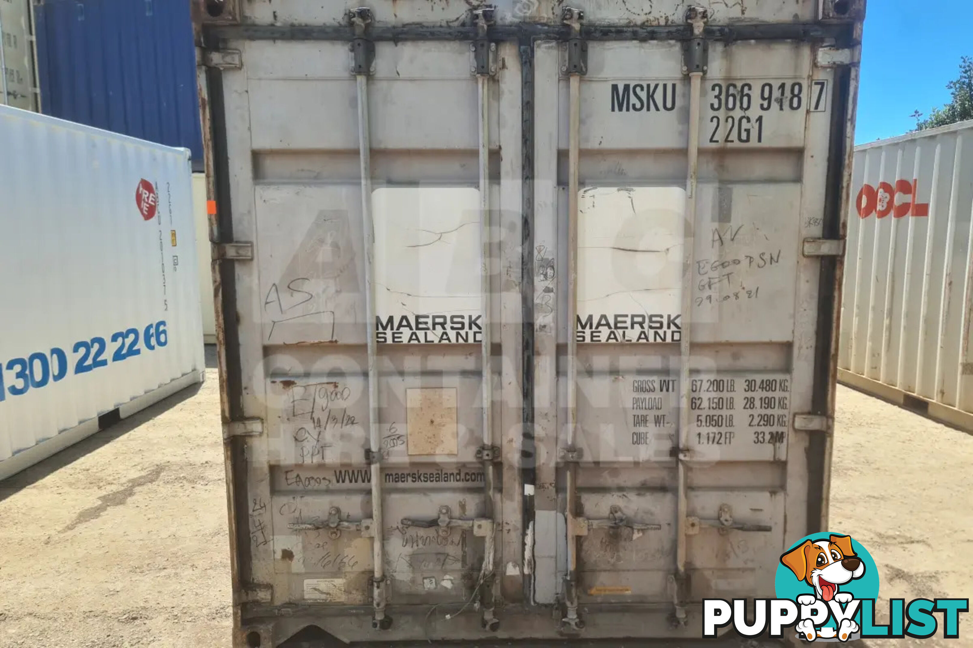 20' STANDARD HEIGHT SHIPPING CONTAINER
