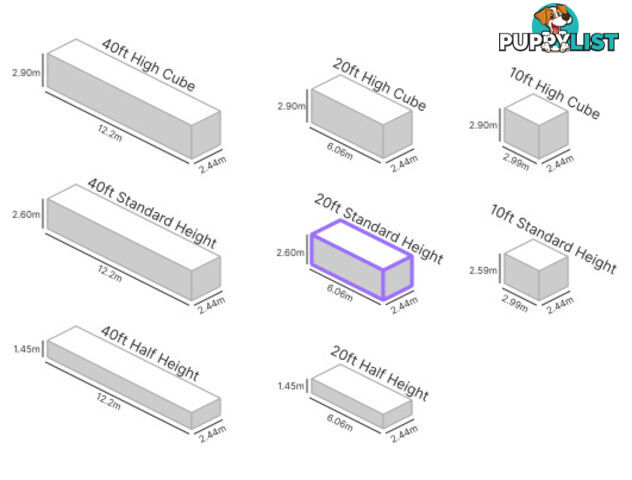 20' STANDARD HEIGHT SHIPPING CONTAINER