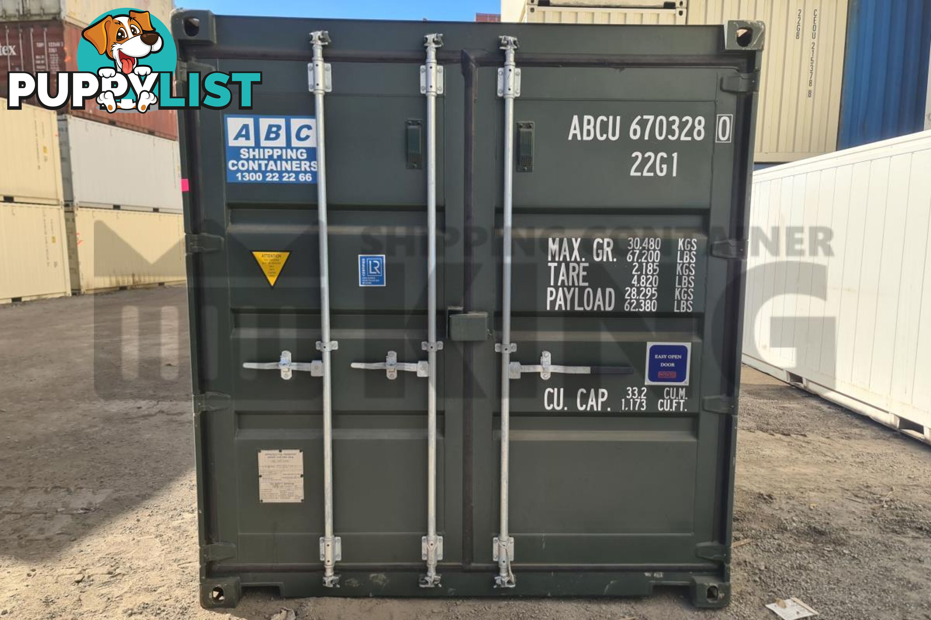 20' STANDARD HEIGHT SHIPPING CONTAINER - in Brisbane