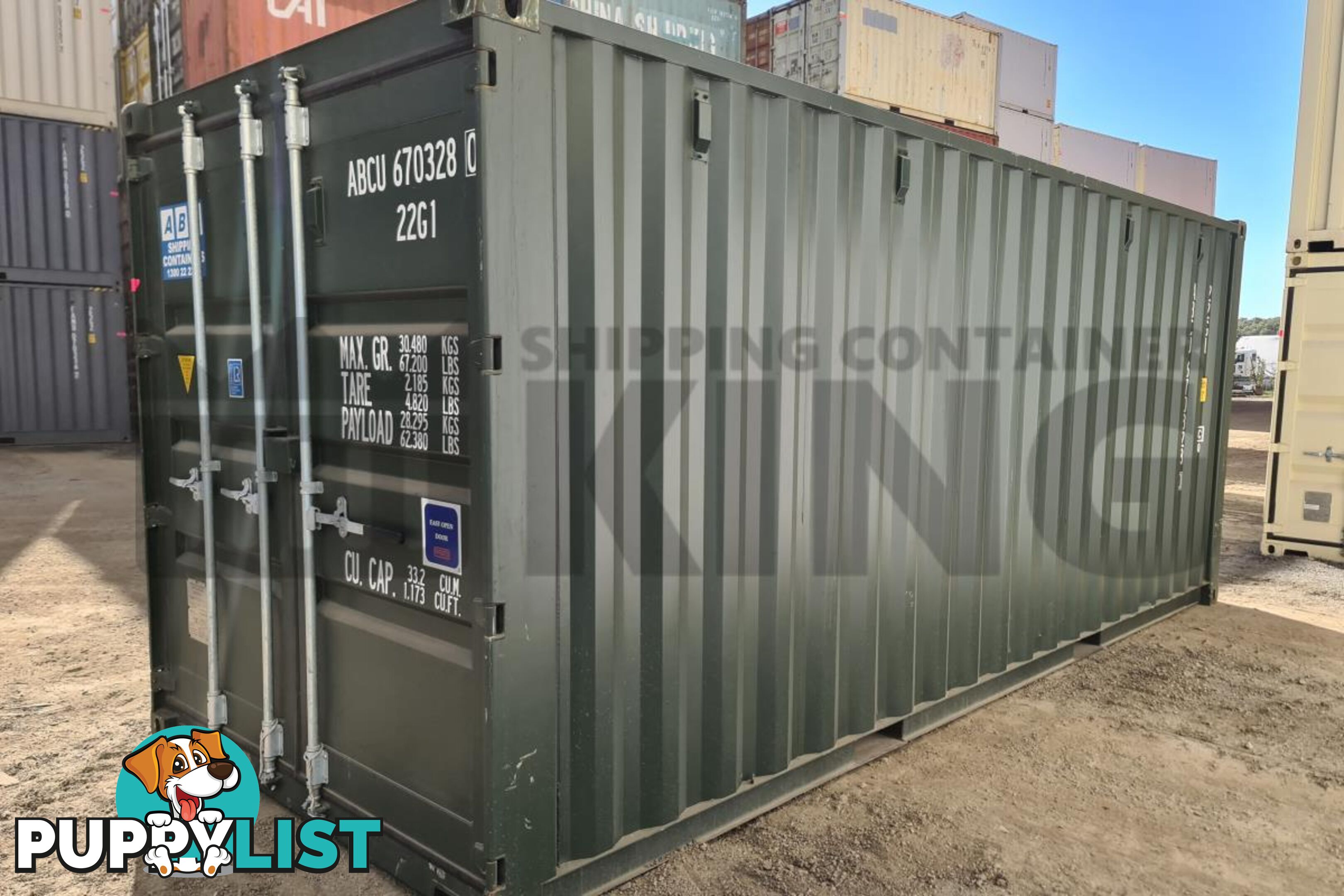 20' STANDARD HEIGHT SHIPPING CONTAINER - in Brisbane