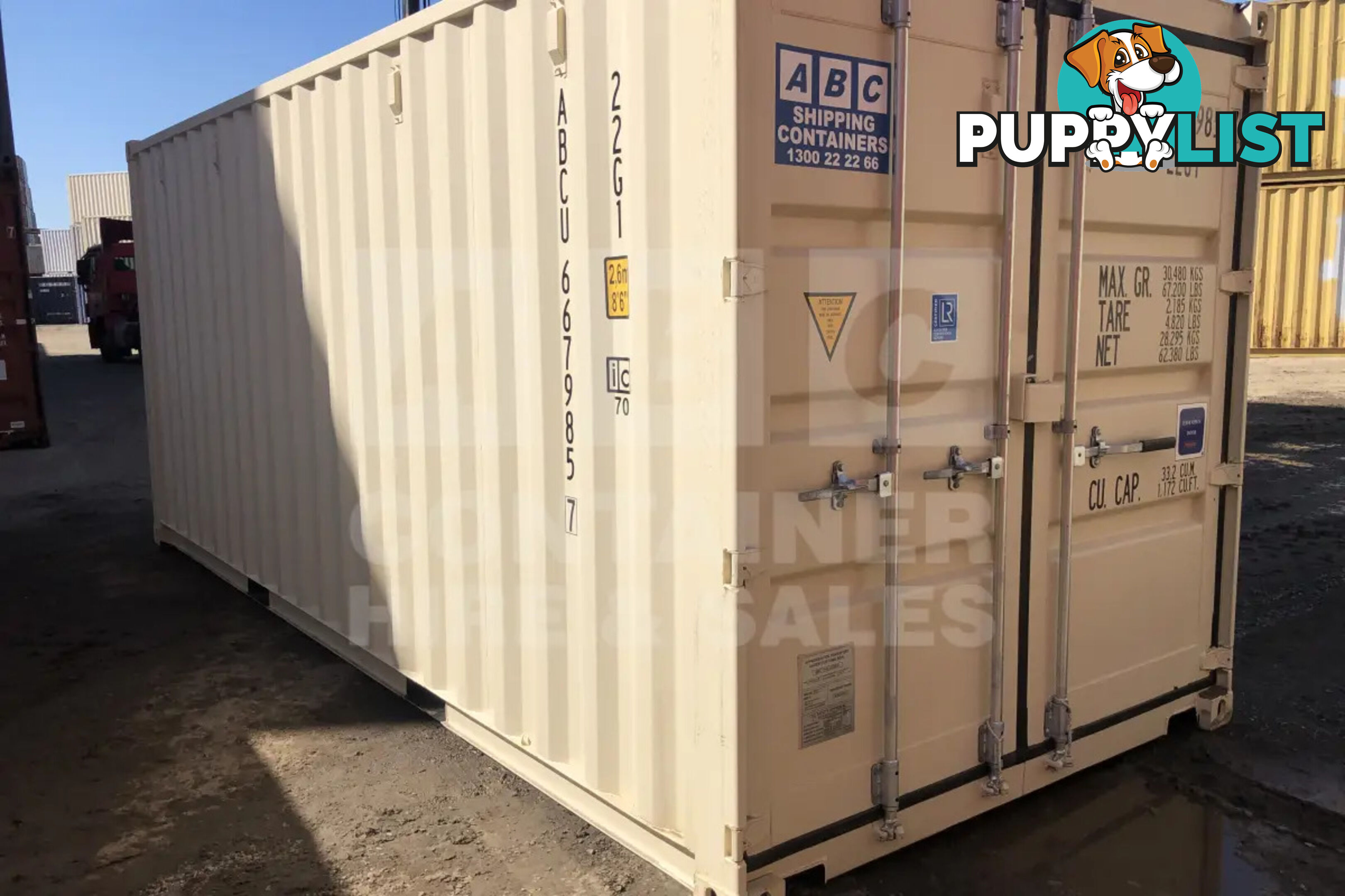 20' STANDARD HEIGHT SHIPPING CONTAINER - in Townsville