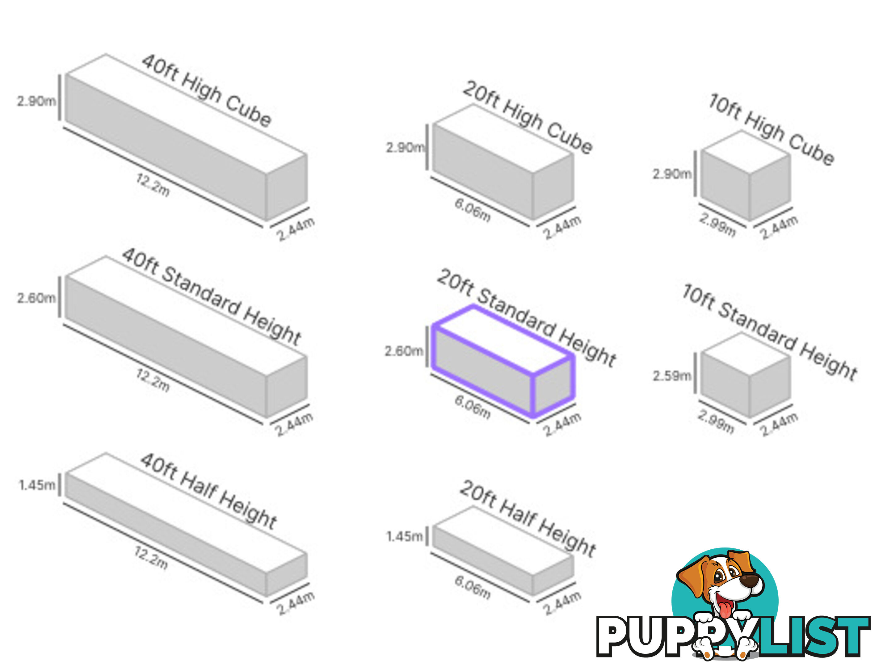 20' STANDARD HEIGHT SHIPPING CONTAINER