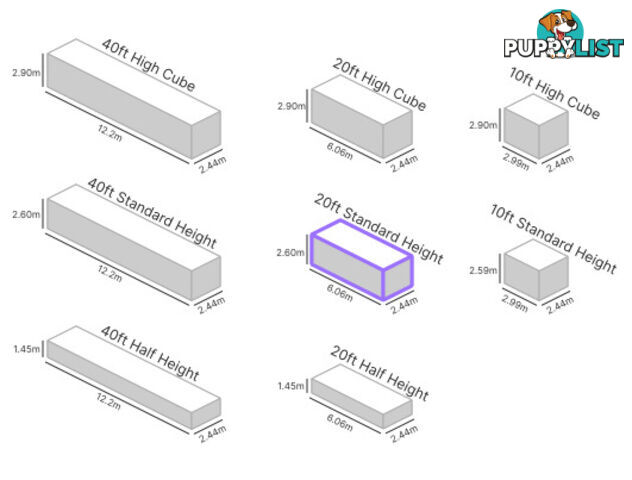 20' STANDARD HEIGHT SHIPPING CONTAINER