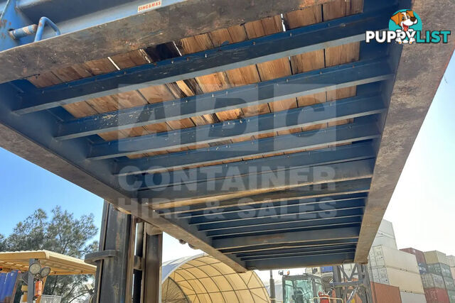 20' FLAT RACK SHIPPING CONTAINER (WITH COLLAPSIBLE ENDS)