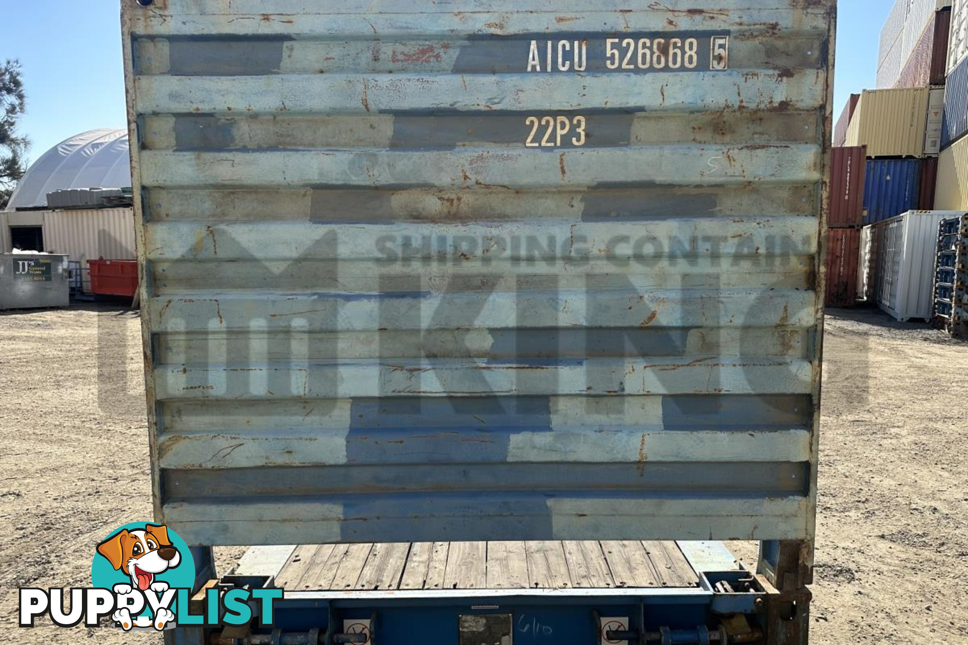 20' FLAT RACK SHIPPING CONTAINER (WITH COLLAPSIBLE ENDS)