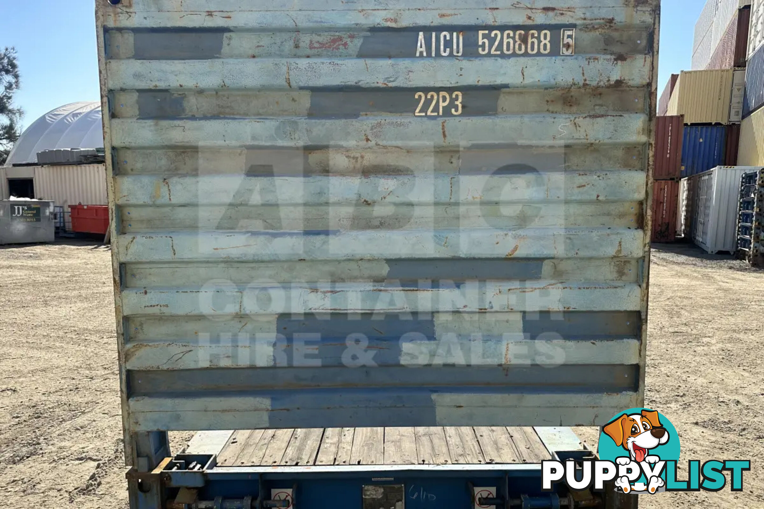 20' FLAT RACK SHIPPING CONTAINER (WITH COLLAPSIBLE ENDS)