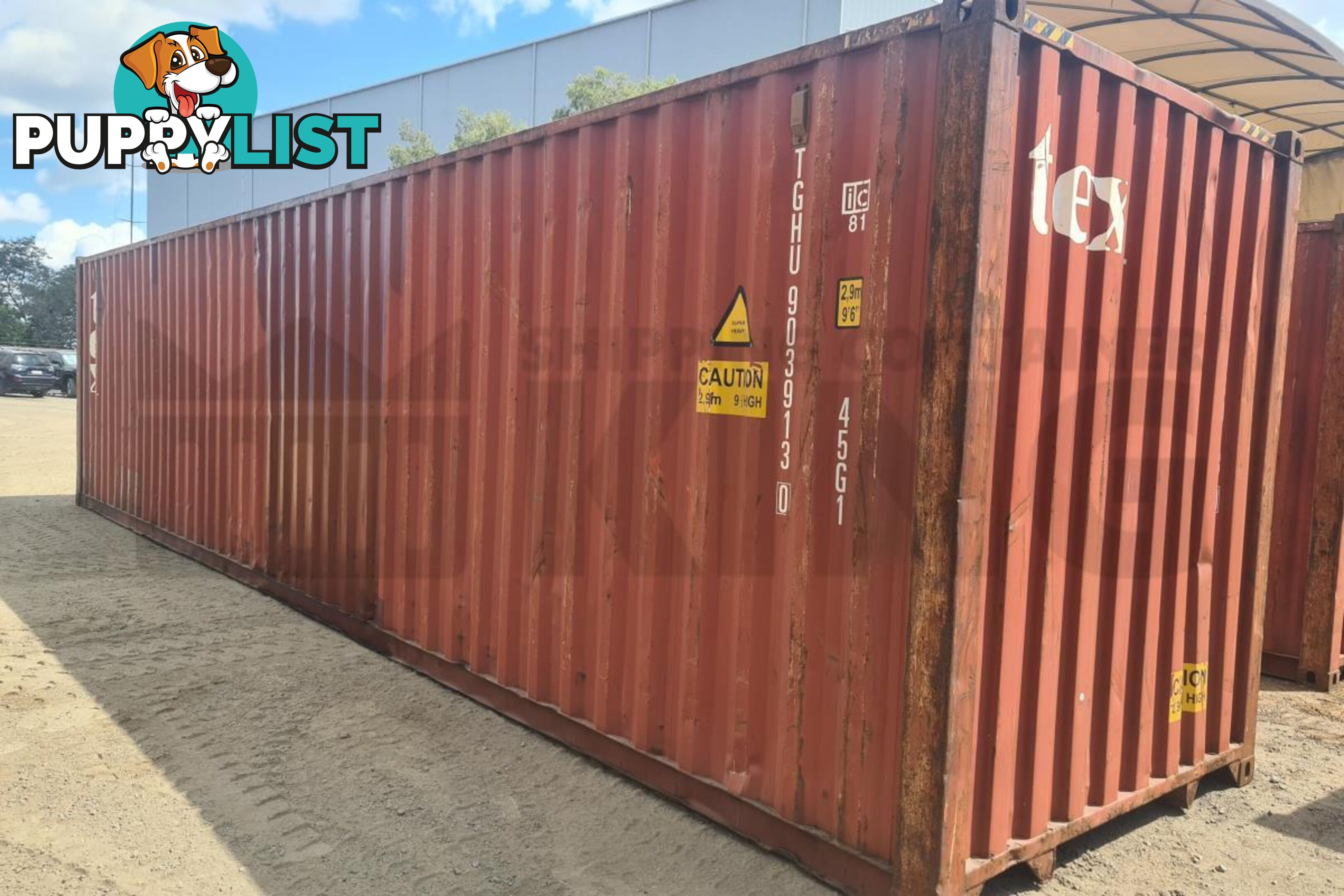 40' HIGH CUBE SHIPPING CONTAINER - in Emerald