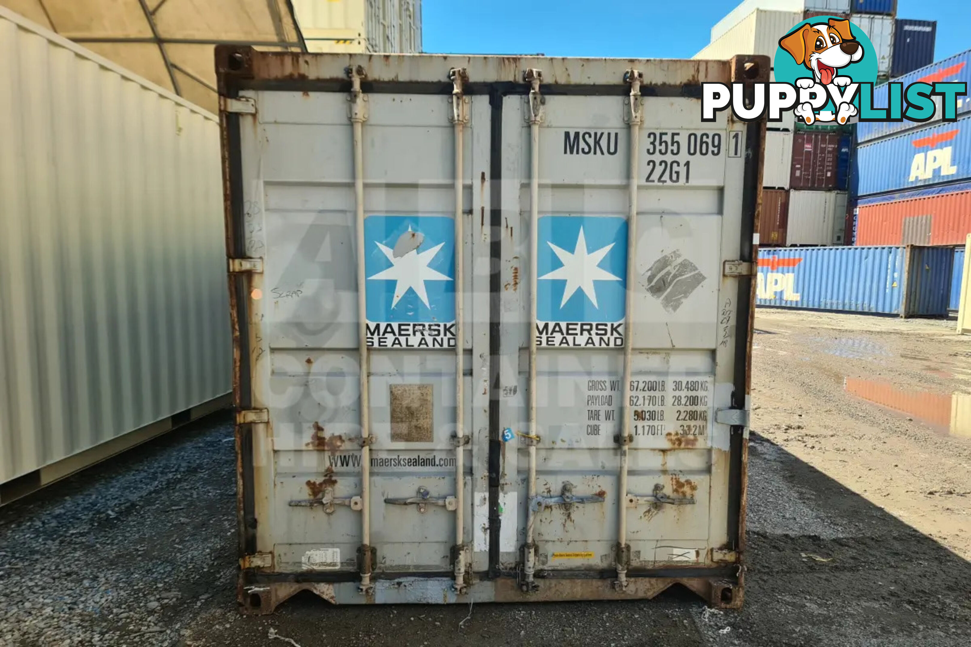 20' STANDARD HEIGHT SHIPPING CONTAINER