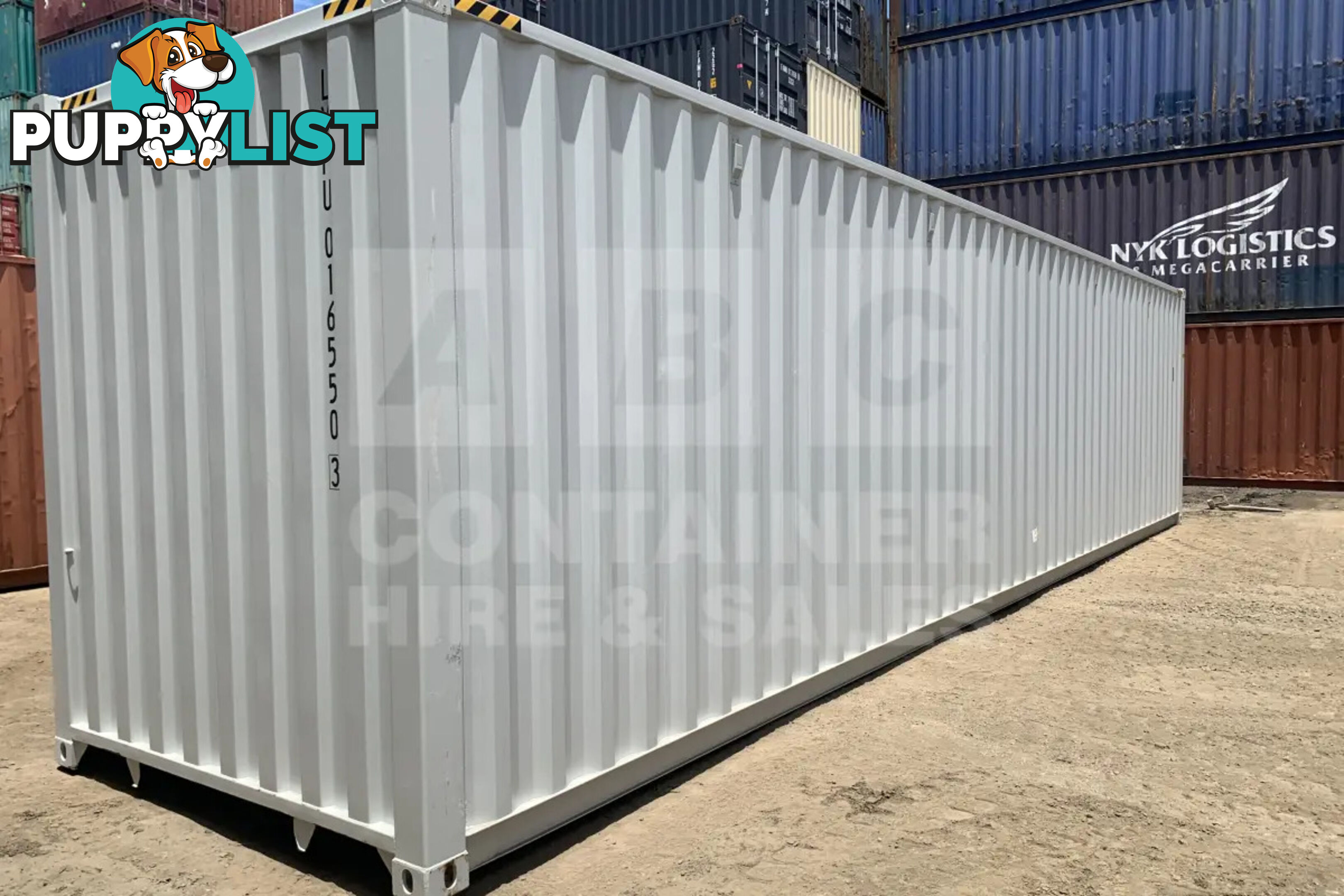 40' HIGH CUBE PARTIAL SIDE OPENING SHIPPING CONTAINER (2 SETS OF SIDE OPENING DOORS)