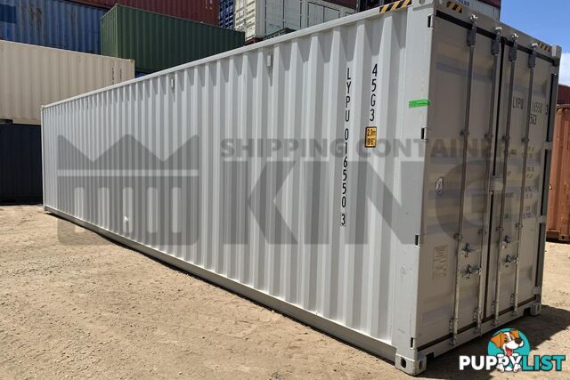 40' HIGH CUBE PARTIAL SIDE OPENING SHIPPING CONTAINER (2 SETS OF SIDE OPENING DOORS)