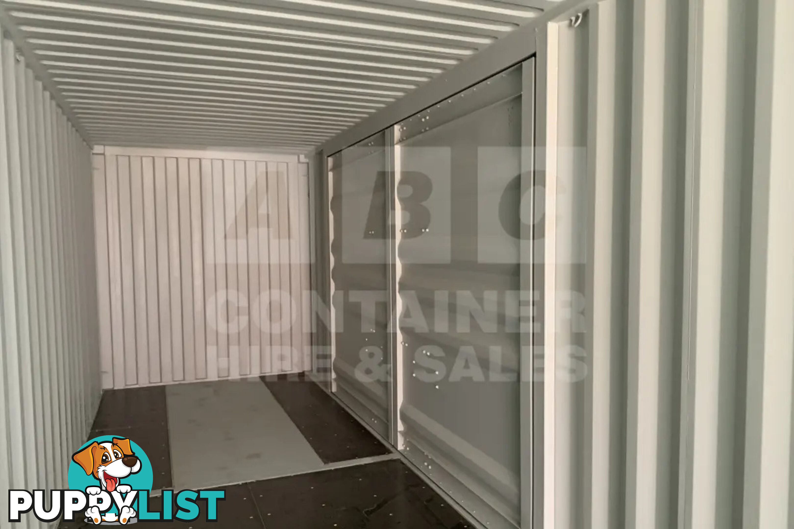 40' HIGH CUBE PARTIAL SIDE OPENING SHIPPING CONTAINER (2 SETS OF SIDE OPENING DOORS)
